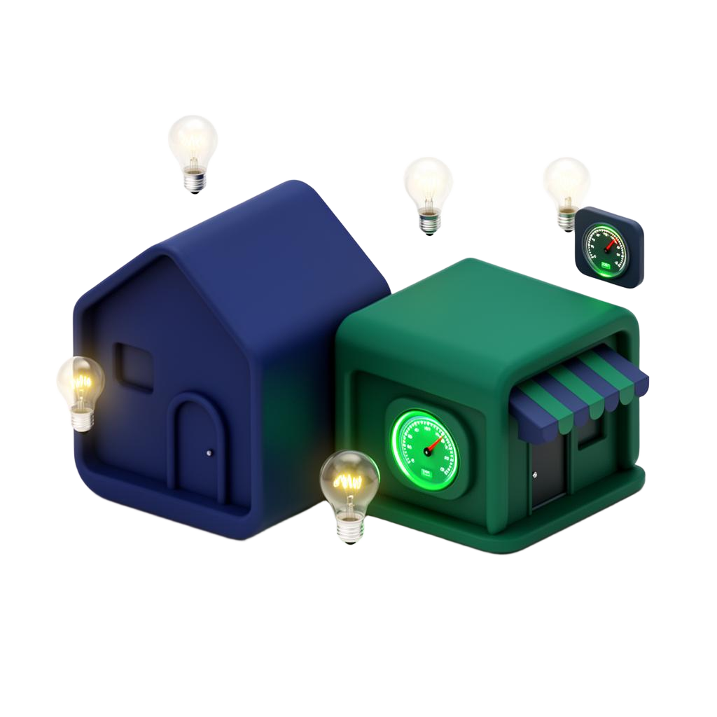 Free home and business utility check illustration